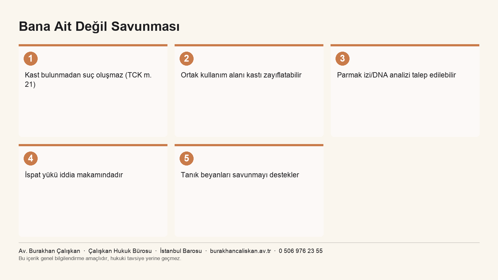 Bana ait değil savunması infografiği