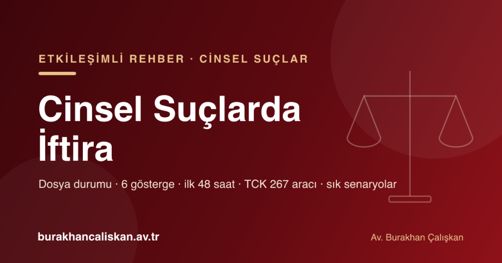 Cinsel Suçlarda İftira etkileşimli rehber kapağı