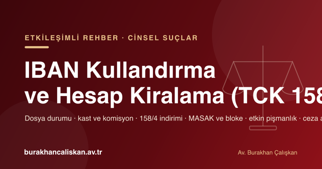 IBAN Kullandırma ve Hesap Kiralama (TCK 158) etkileşimli rehber kapak görseli