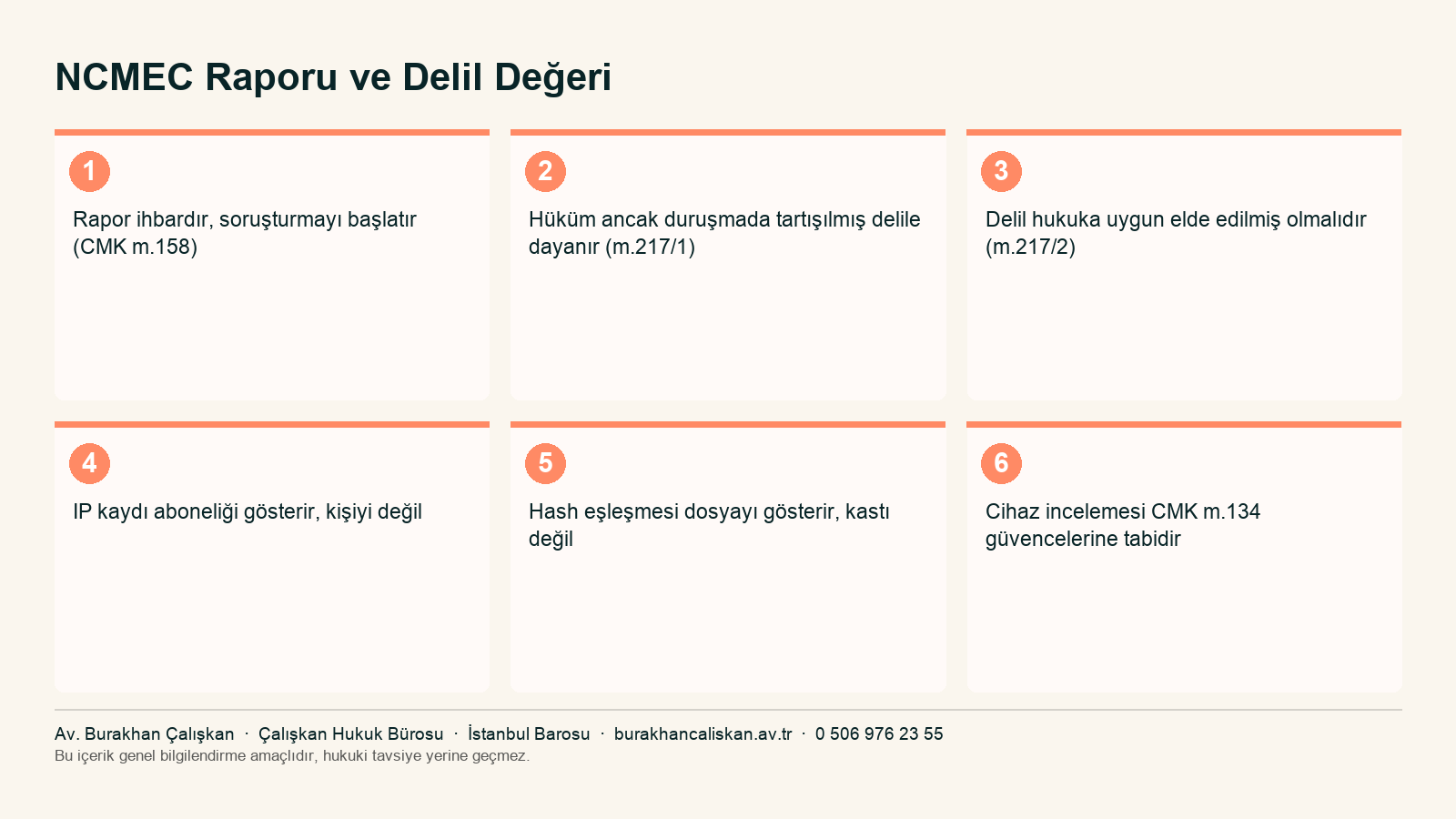 NCMEC raporundan mahkemeye giden delil zinciri