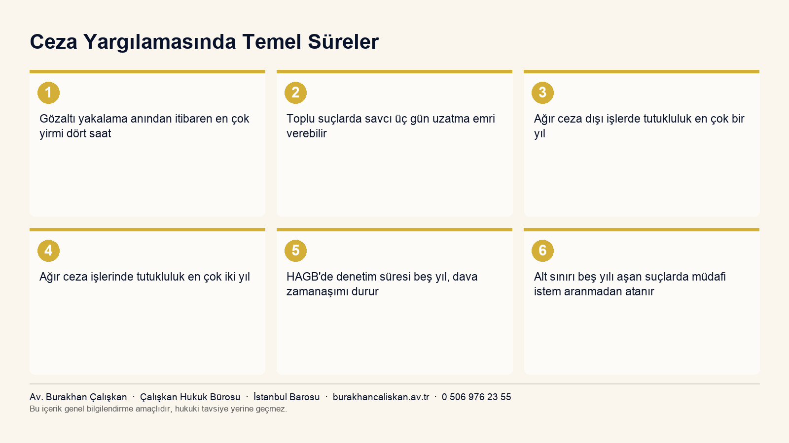 Ceza yargılamasında gözaltı, tutukluluk ve denetim süreleri