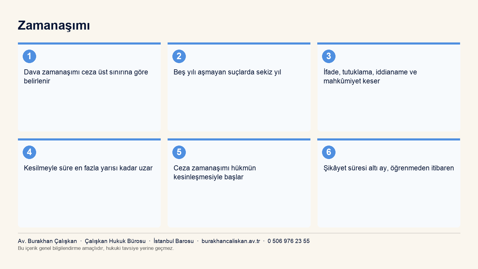 Dava zamanaşımı, kesilme, ceza zamanaşımı ve şikâyet süresi