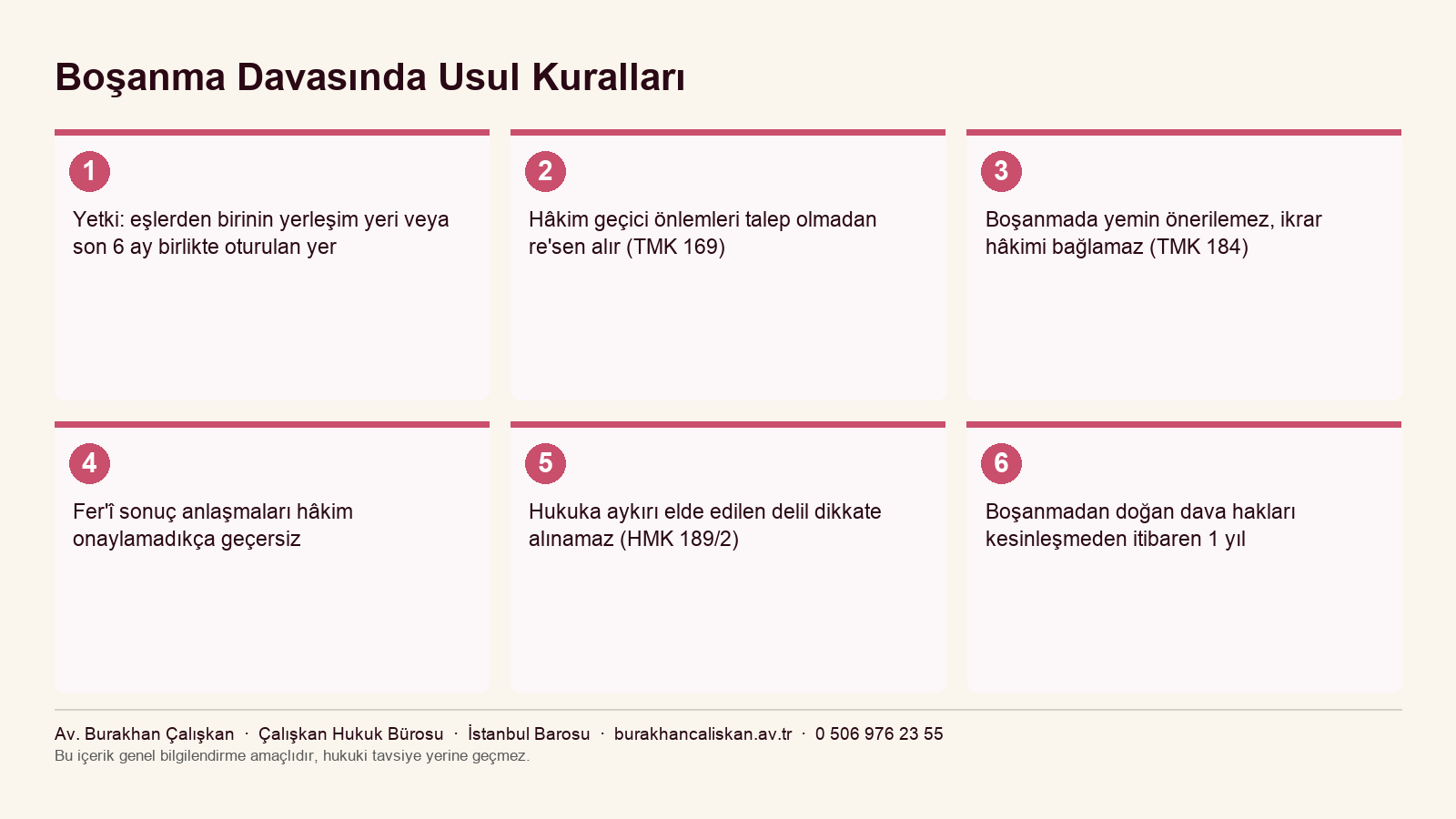Boşanma davasında usul kuralları: yetki, geçici önlemler, delil ve zamanaşımı