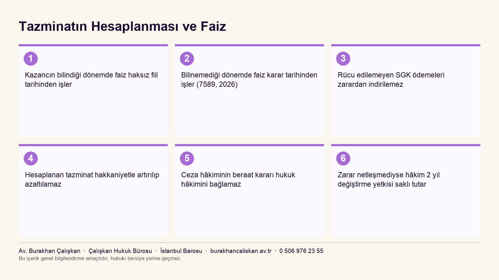 Tazminatın hesaplanması ve faiz: 2026'da değişen kurallar, mahsup ve ispat