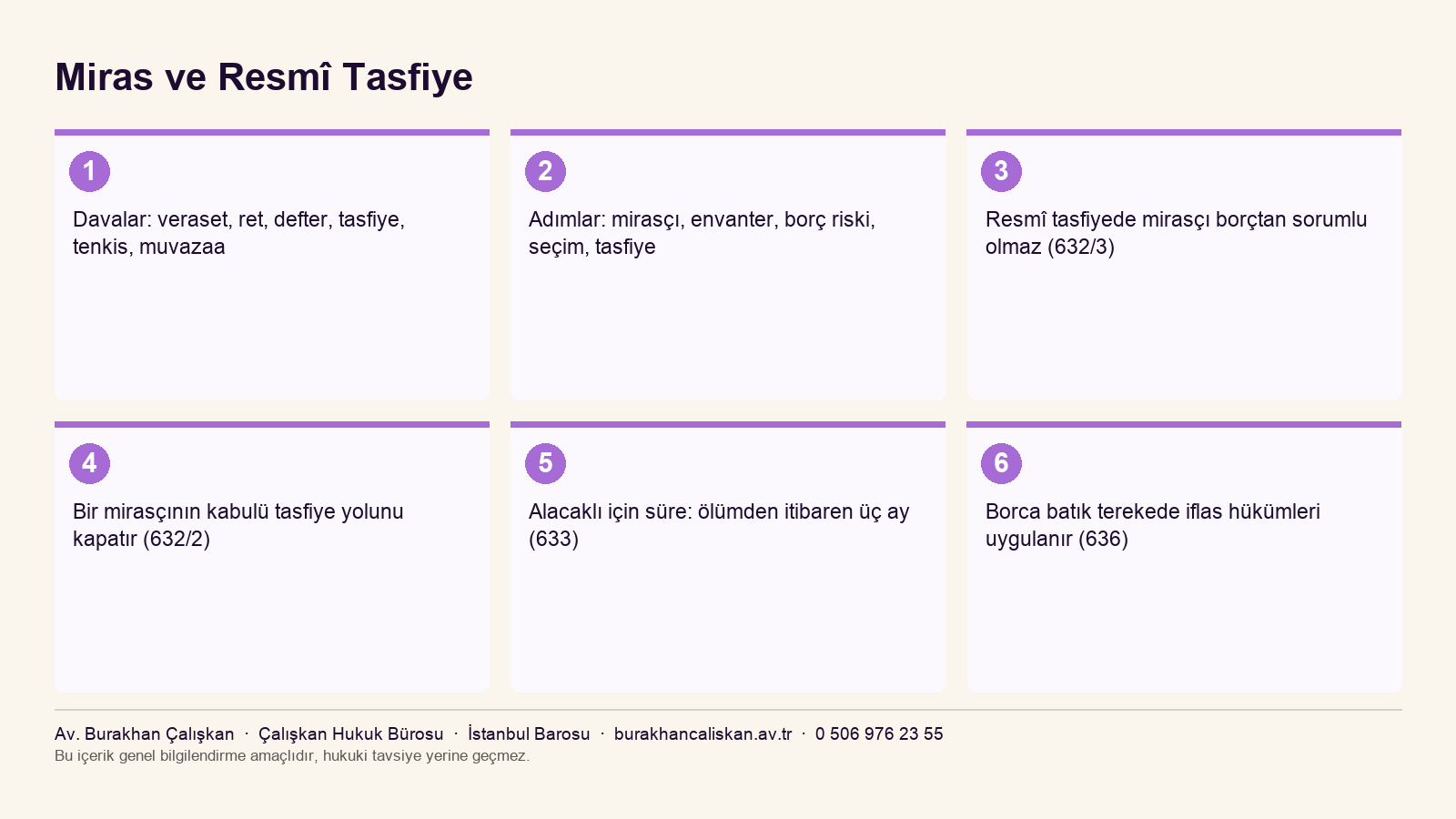 Miras dava türleri, süreç ve terekenin resmî tasfiyesinde usul
