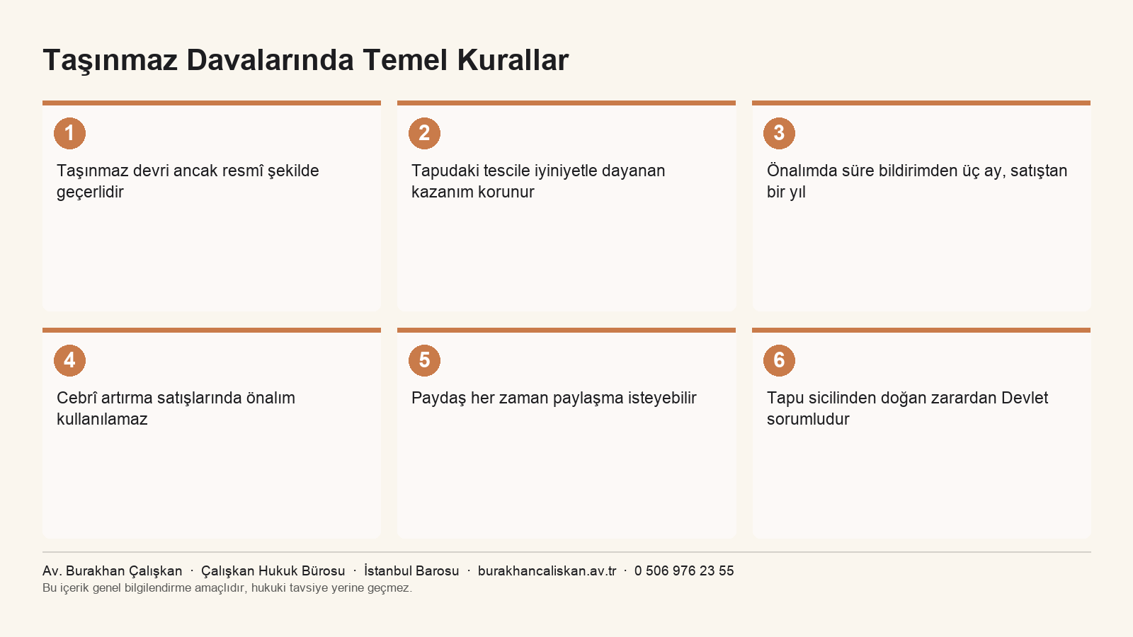 Taşınmaz davalarında resmî şekil, iyiniyet ve önalım süreleri