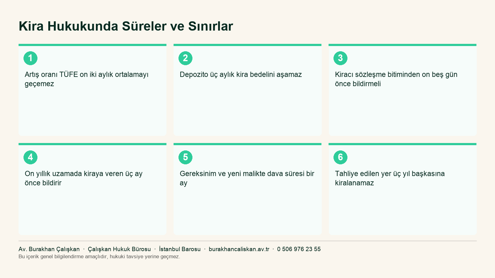 Kira hukukunda artış sınırı, depozito ve tahliye süreleri