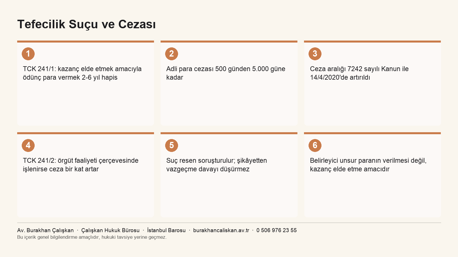 Tefecilik Suçu ve Cezası Nedir? (TCK m. 241) infografiği