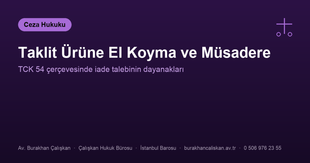 Taklit Ürünlere El Konuldu: Müsadere ve İade Süreci Nasıl İşler?