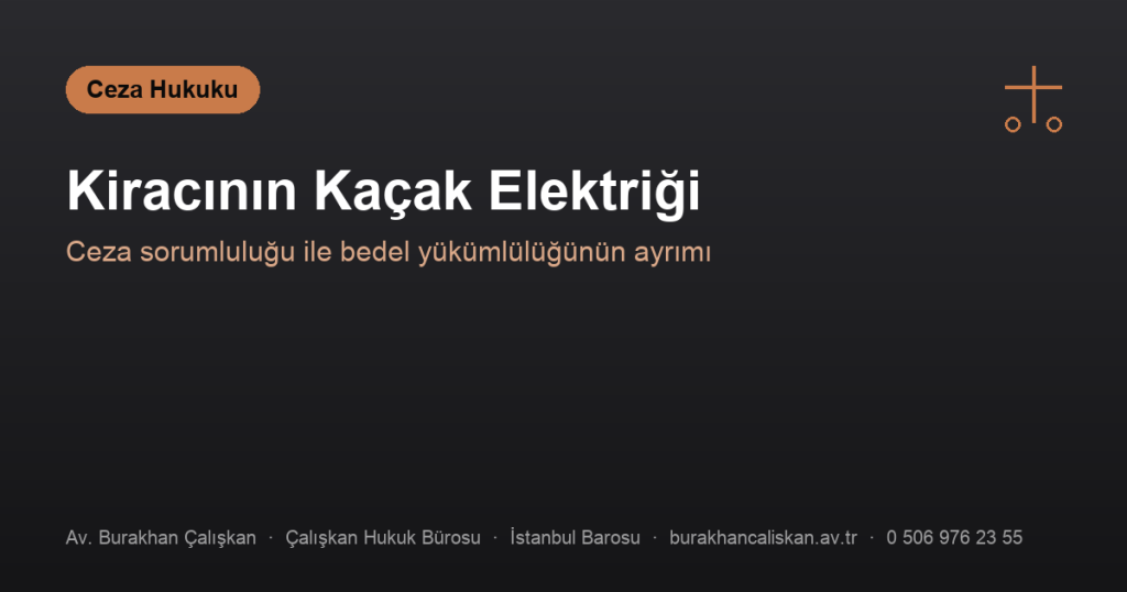 Kiracının Kaçak Elektrik Kullanmasından Ev Sahibi Sorumlu Olur mu?