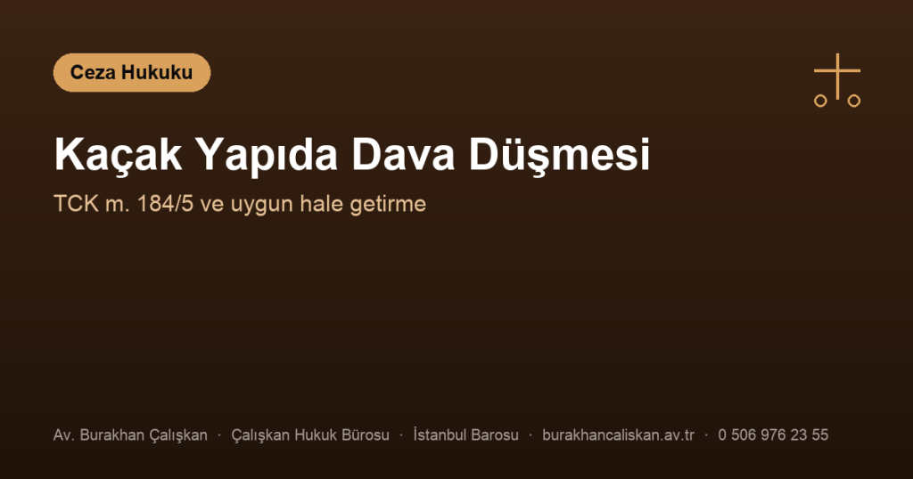 Kaçak Yapıyı Ruhsata Uygun Hale Getirirsem Dava Düşer mi?