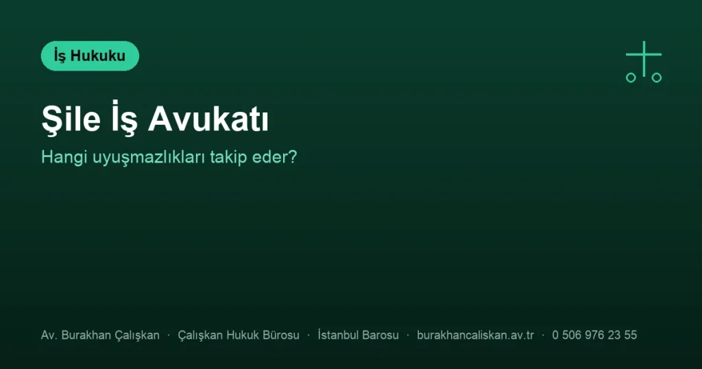 Şile İş Avukatı | Hangi Uyuşmazlıkları Takip Eder?