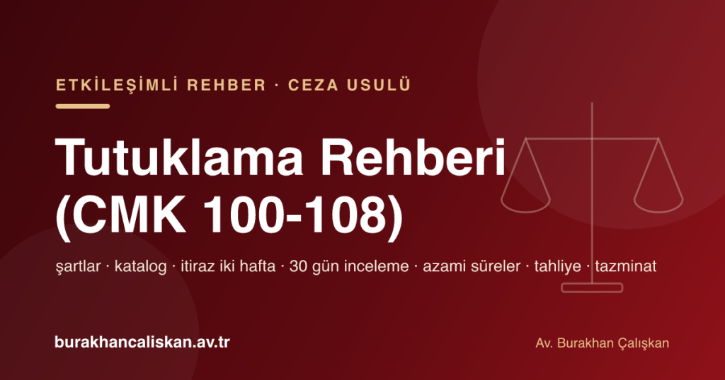 Tutuklama (CMK 100-108) etkileşimli rehber kapağı