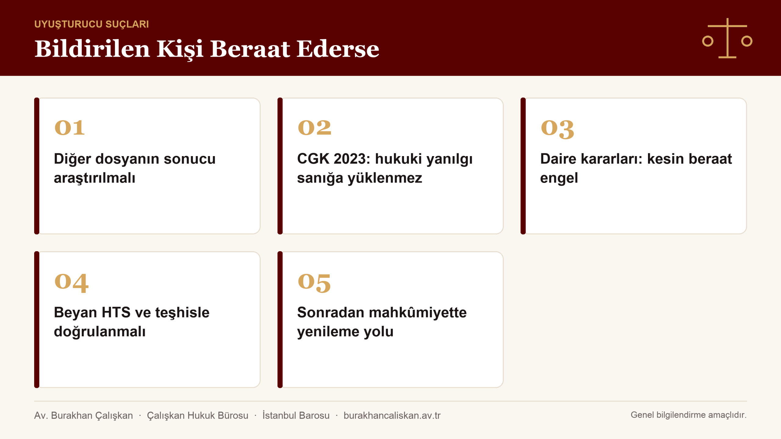 Bildirilen kişi beraat ederse TCK 192/3 indirimi infografik