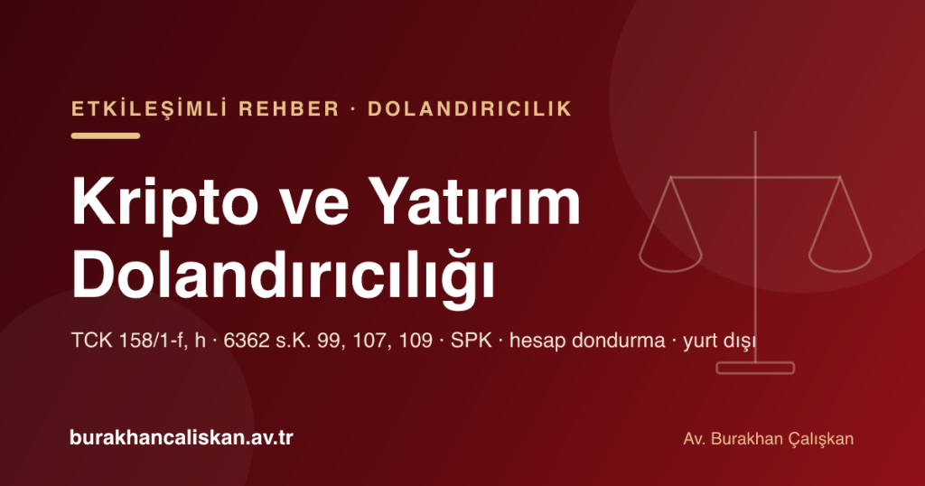 Kripto, forex ve yatırım dolandırıcılığı etkileşimli rehberi kapağı