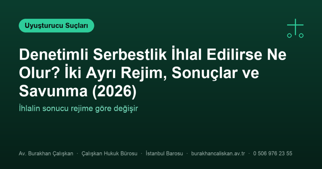 Denetimli Serbestlik İhlal Edilirse Ne Olur? İki Ayrı Rejim, Sonuçlar ve Savunma (2026)