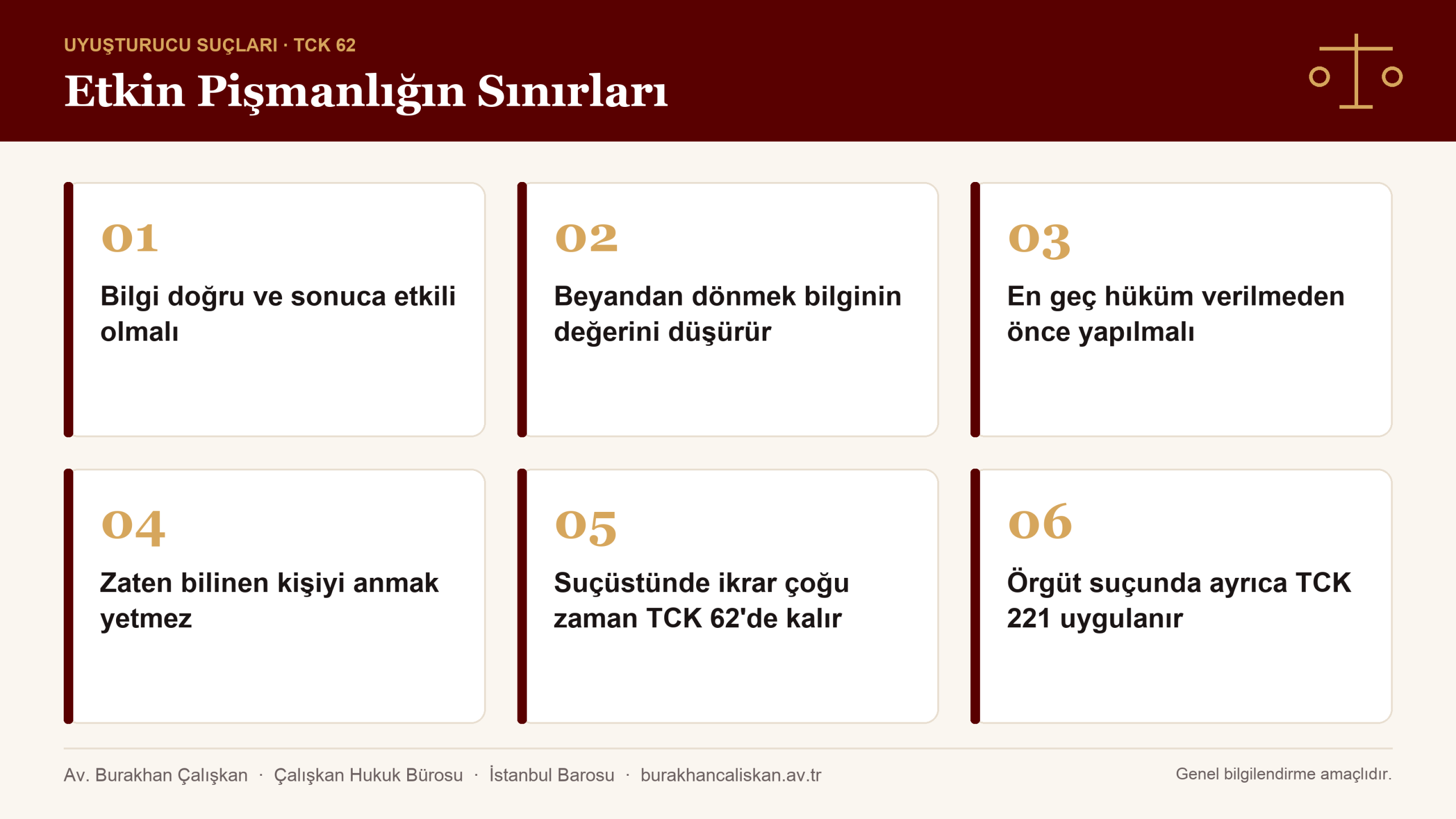 Uyuşturucu ticaretinde TCK 192/3 etkin pişmanlığın sınırları infografik