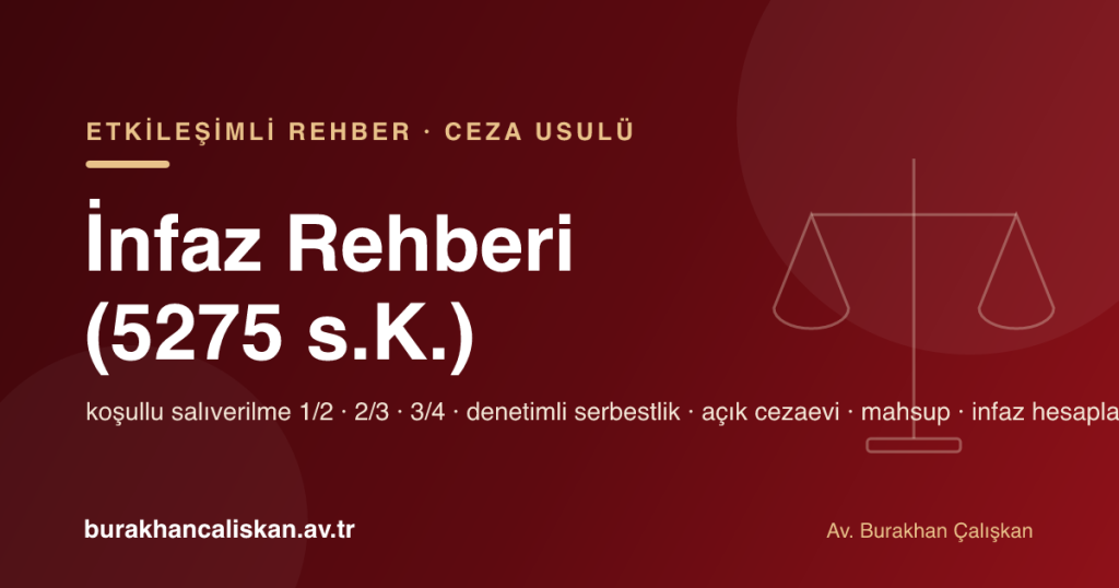 İnfaz ve koşullu salıverilme etkileşimli rehber kapağı