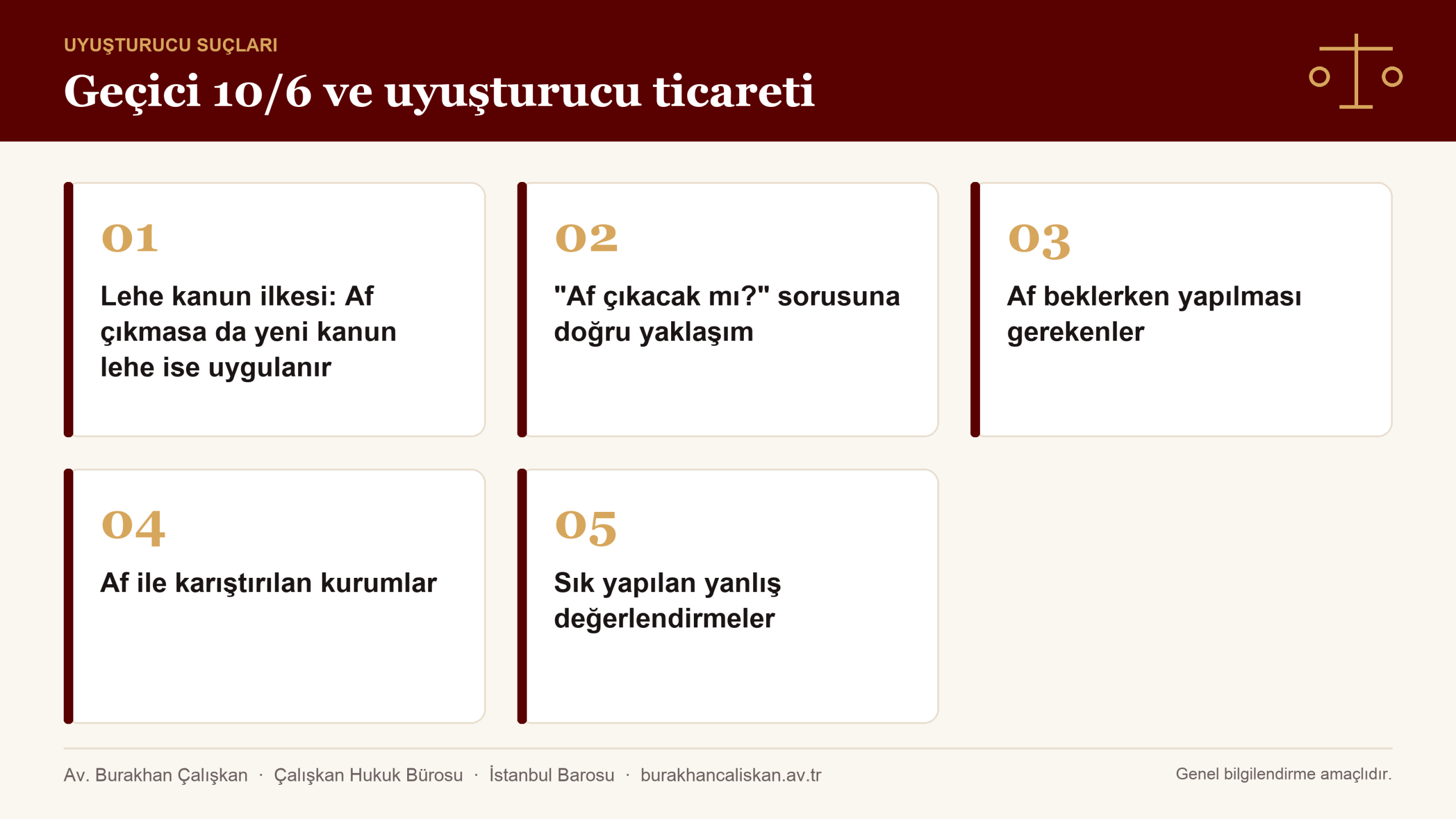 Geçici 10/6 ve uyuşturucu ticareti infografik