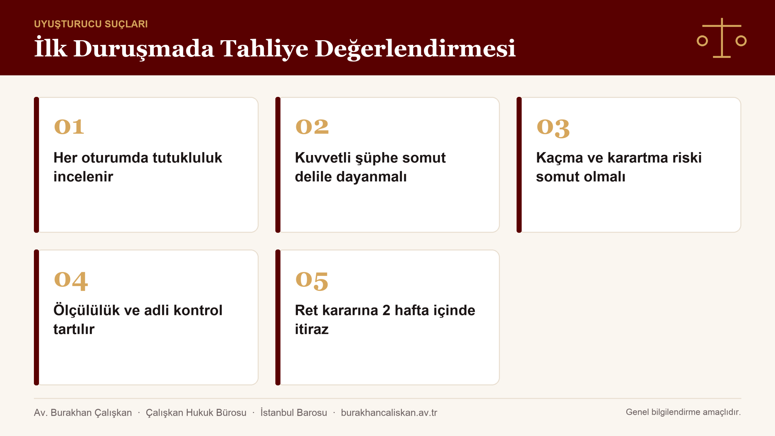 Uyuşturucu ticareti ilk duruşmada tahliye değerlendirmesi infografik