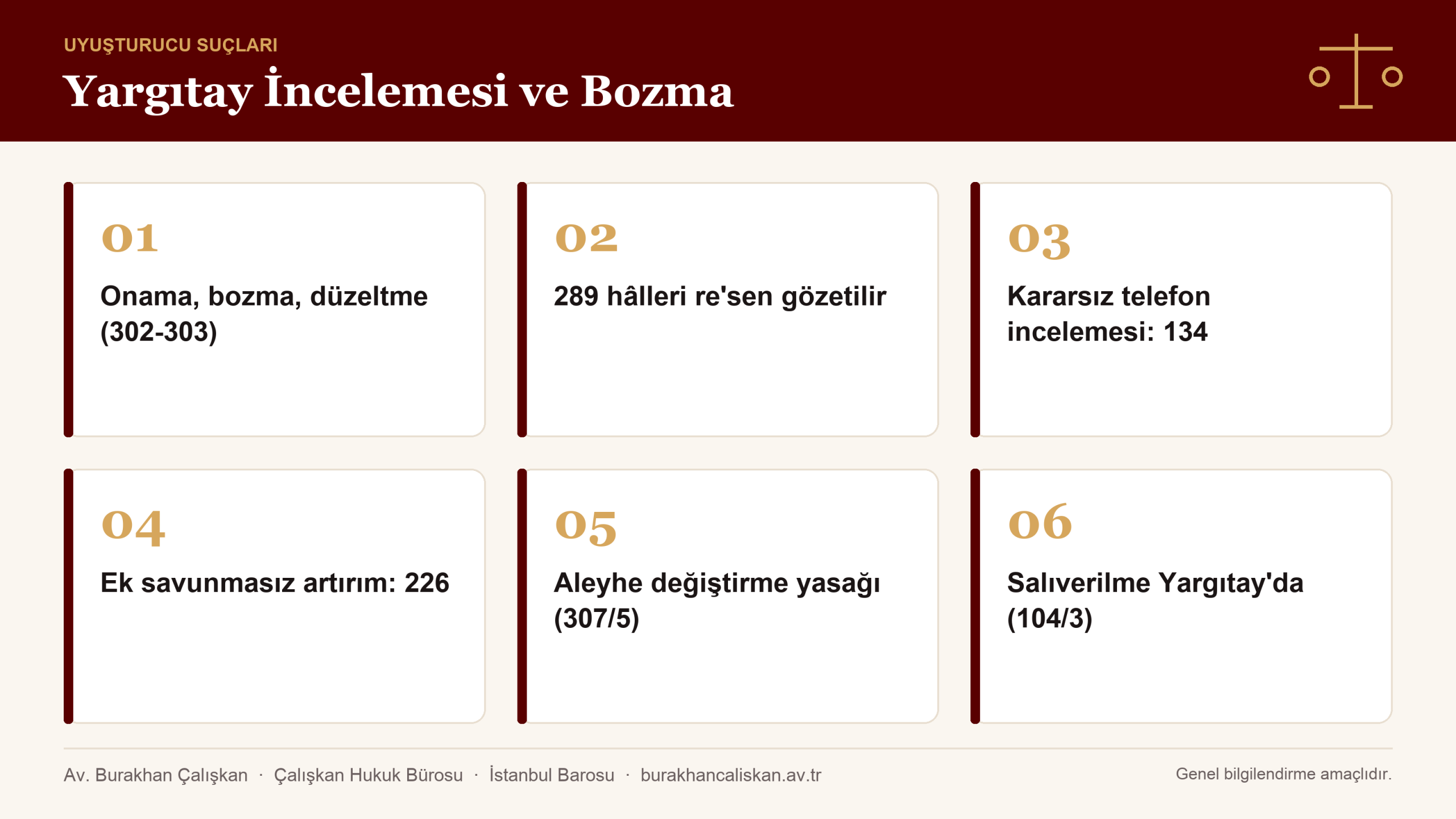 Yargıtay incelemesi, kesin hukuka aykırılık hâlleri ve aleyhe değiştirme yasağı CMK 289-307 infografik